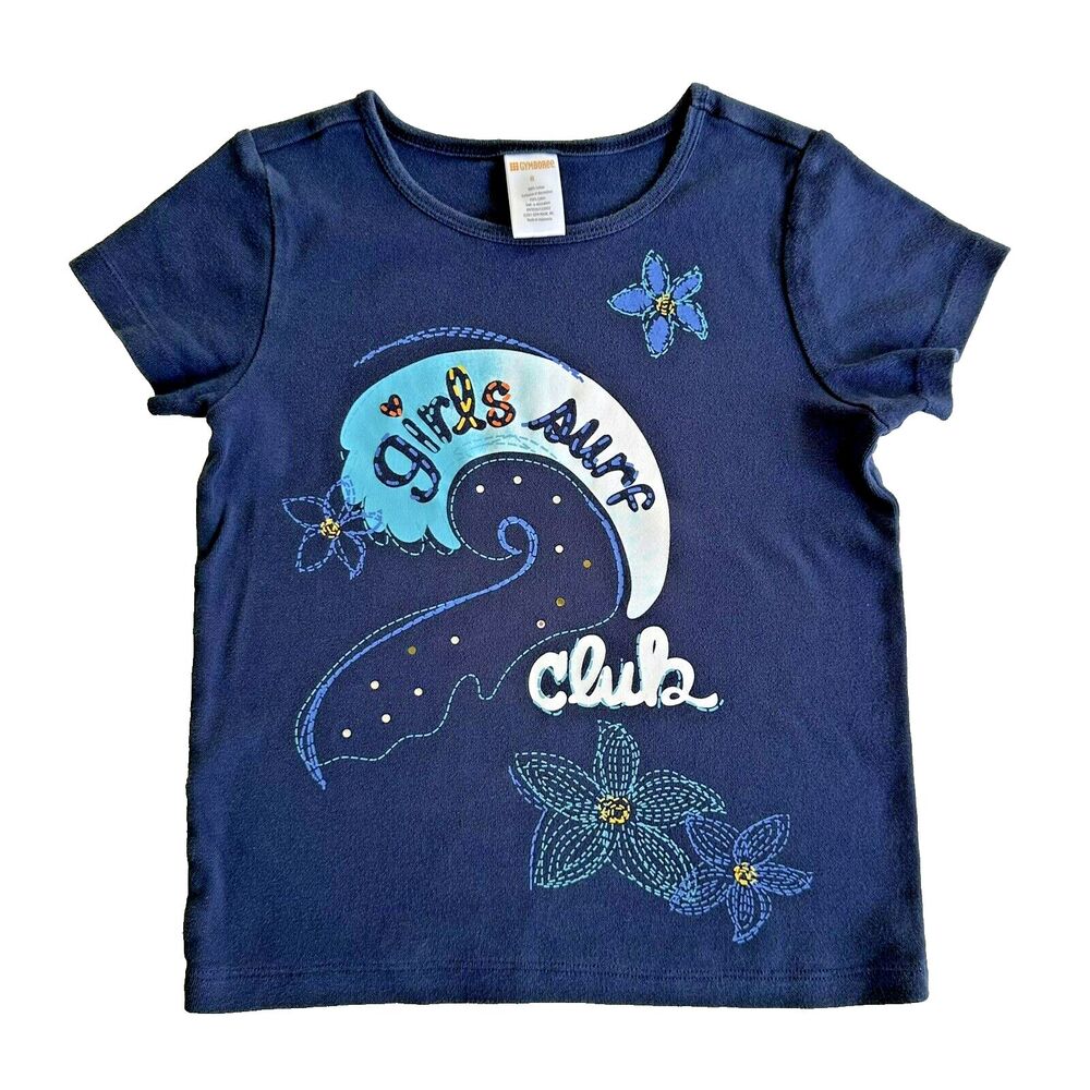 Gymboree Girls Surf Club Girl's Shirt Top Short Sleeve Size 8